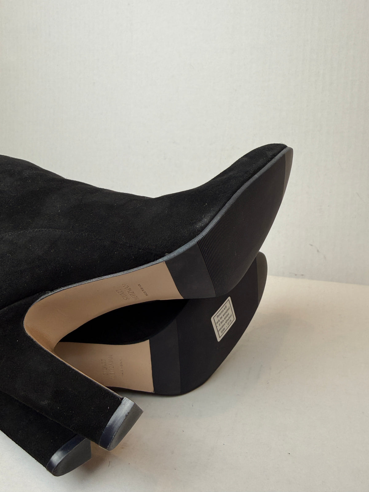 STUART WEITZMAN NWT Suede Studded Accents  Heels Boots/US8.5-EU39