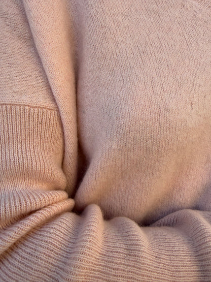 KUJTEN Cashmere LS VNeck Tuniquew Sweater/M
