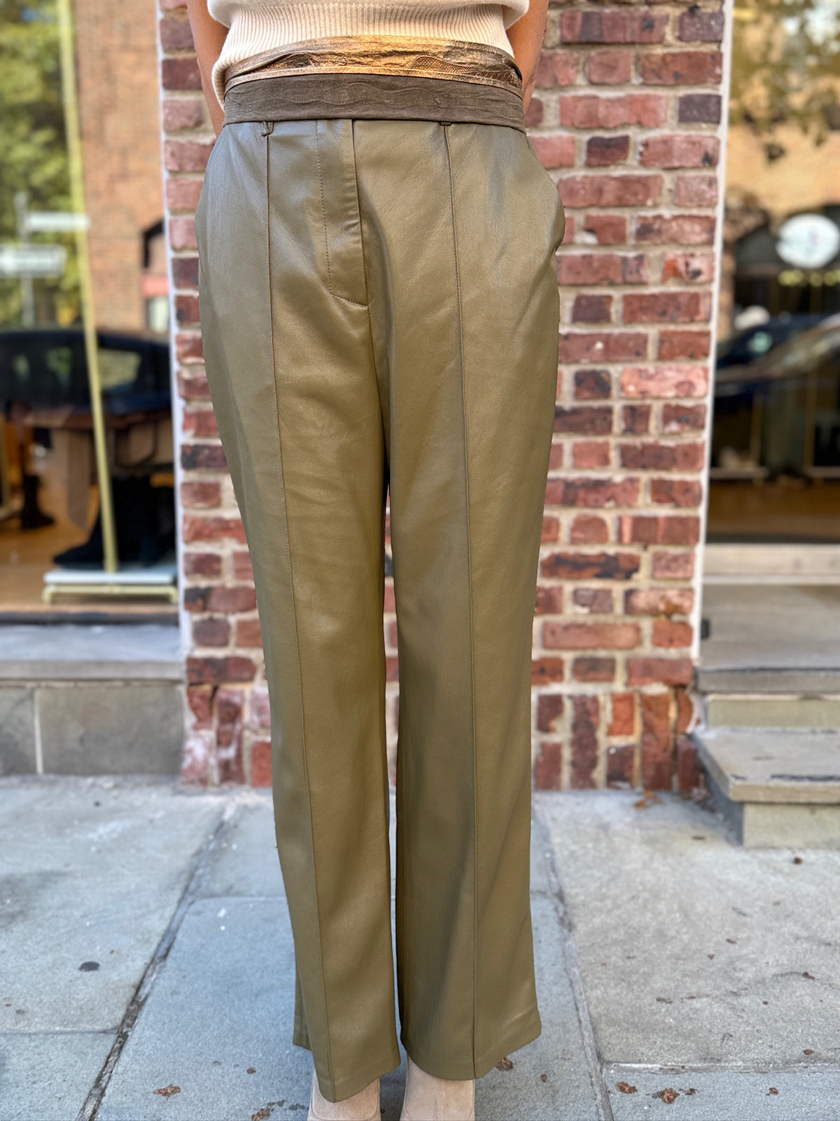 NANUSHKA Faux Leather Large Pants/L