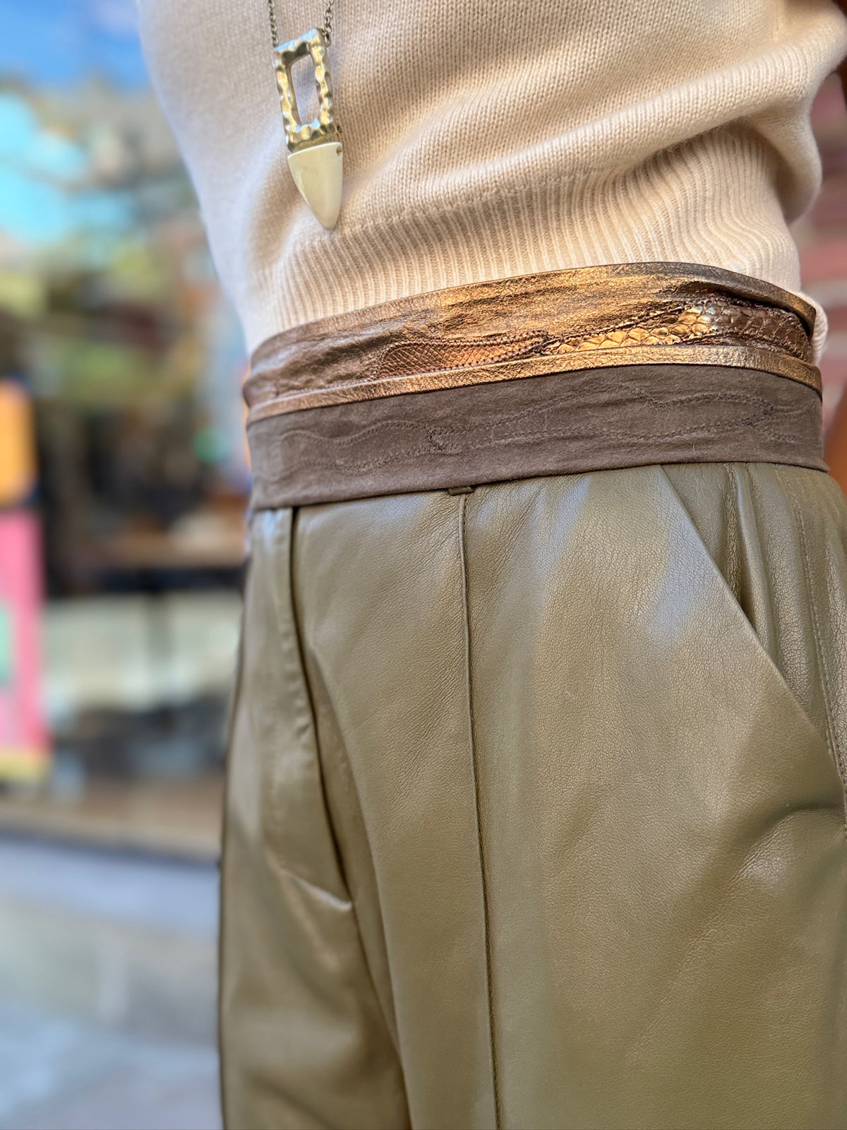 NANUSHKA Faux Leather Large Pants/L