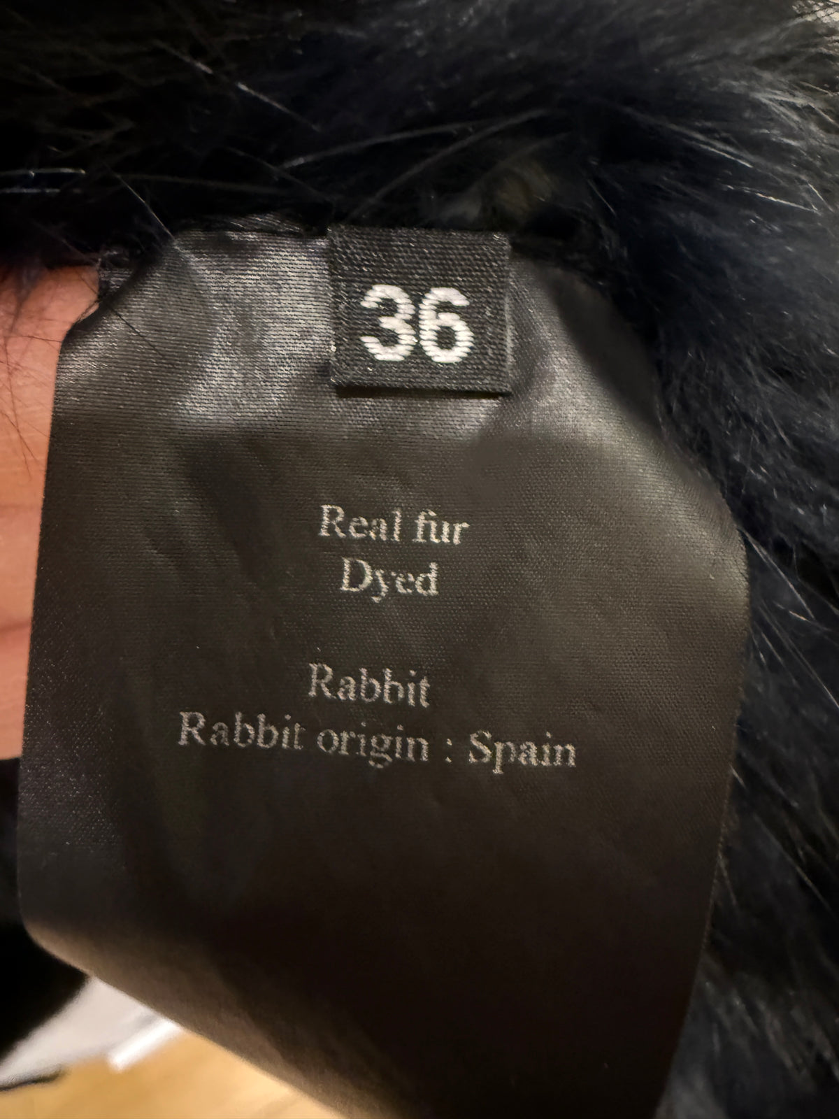 YVES SALOMON  Rabbit Fur Sleeveless Open Jacket/XS