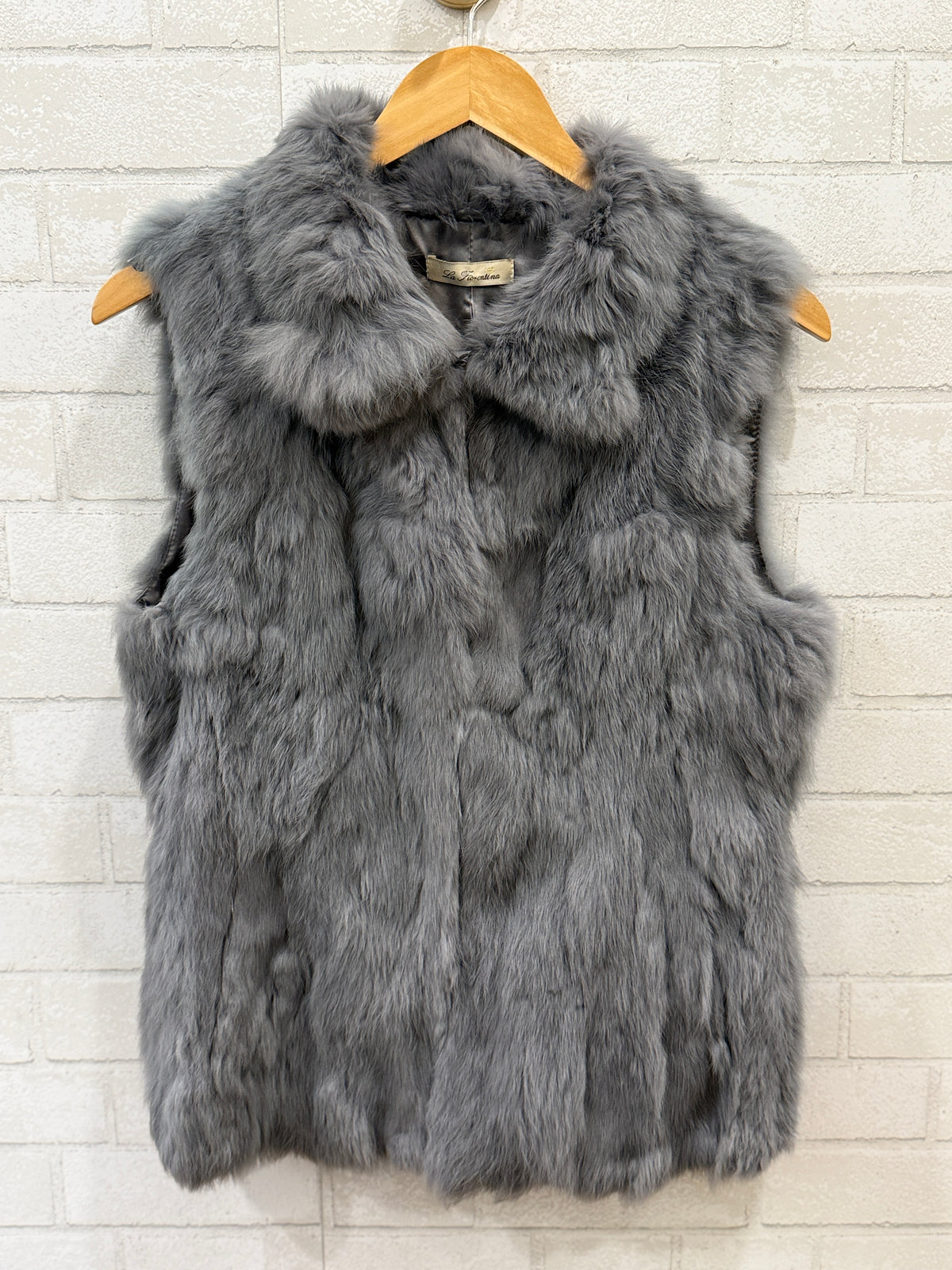 LA FIORENTINA Rabbit Fur Vest / M