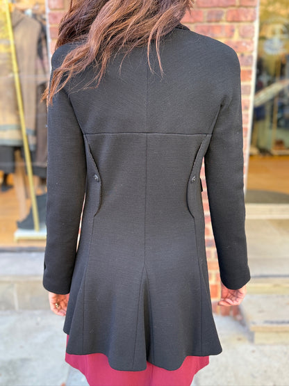 CHANEL 07A Braided Coconut Mark Button Long Coat/M-EU40