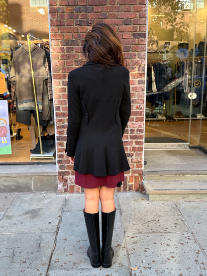 CHANEL 07A Braided Coconut Mark Button Long Coat/M-EU40
