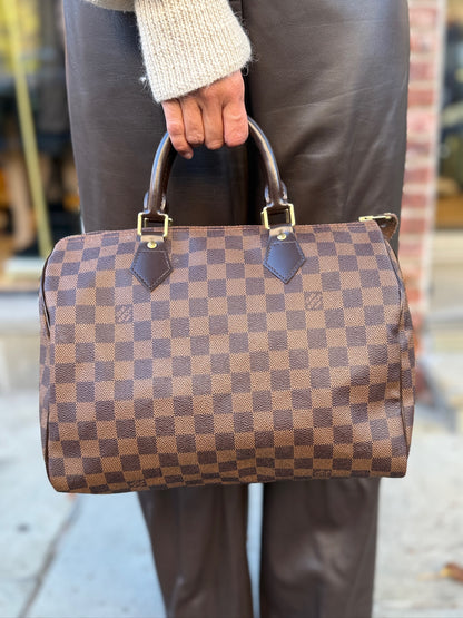 LOUIS VUITTON Damier Ebene Speedy 30
