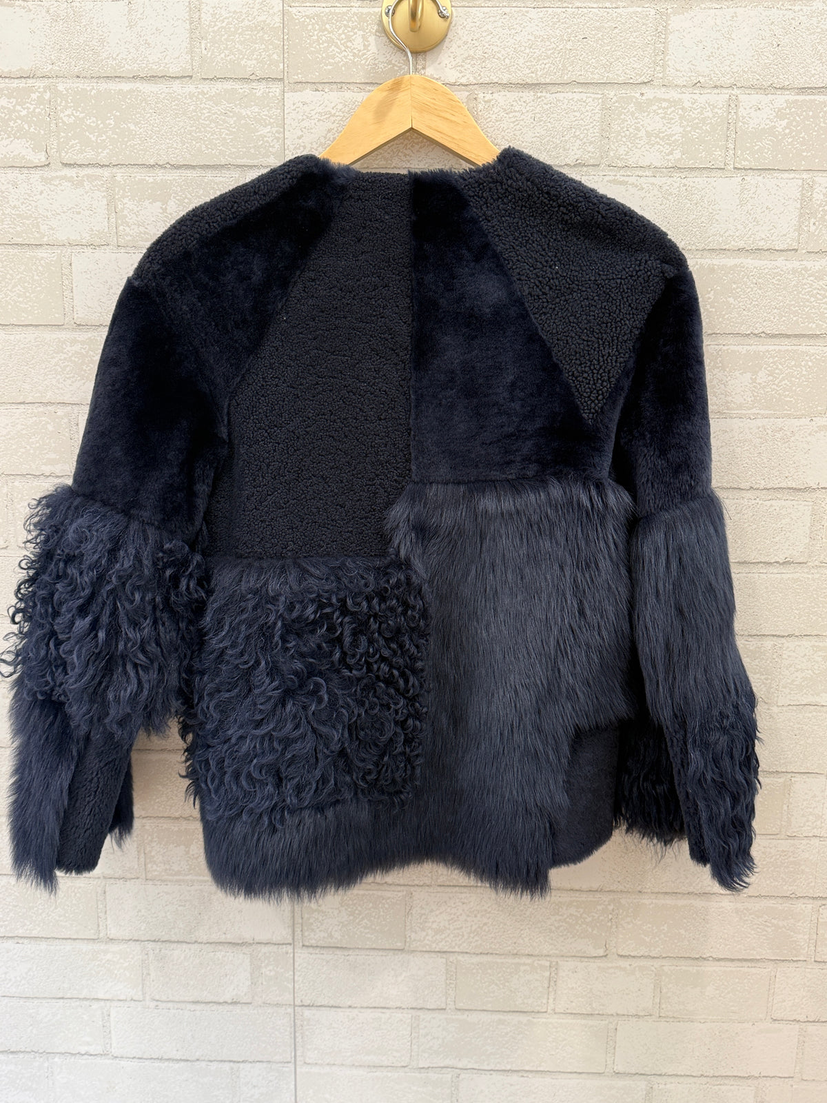 WHISTLES Hema Shearling Coat / L