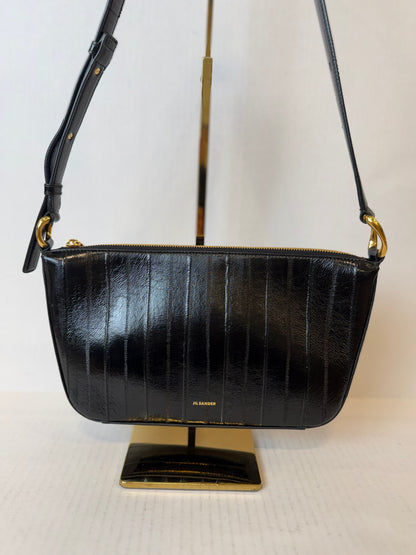 JIL SANDER Leather Medium Fold Shoulder Bag