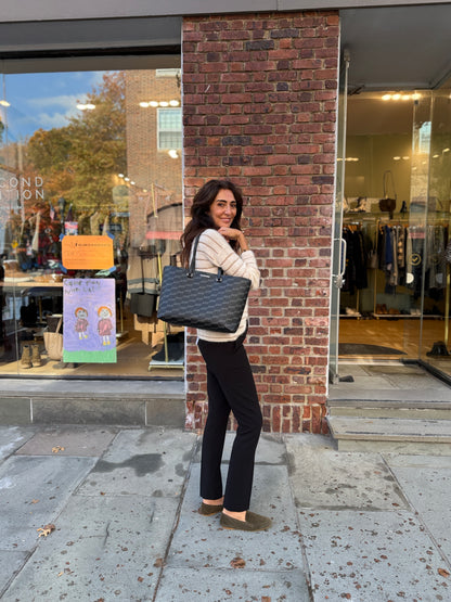 BALENCIAGA BB Monogram East-West Shopper Tote
