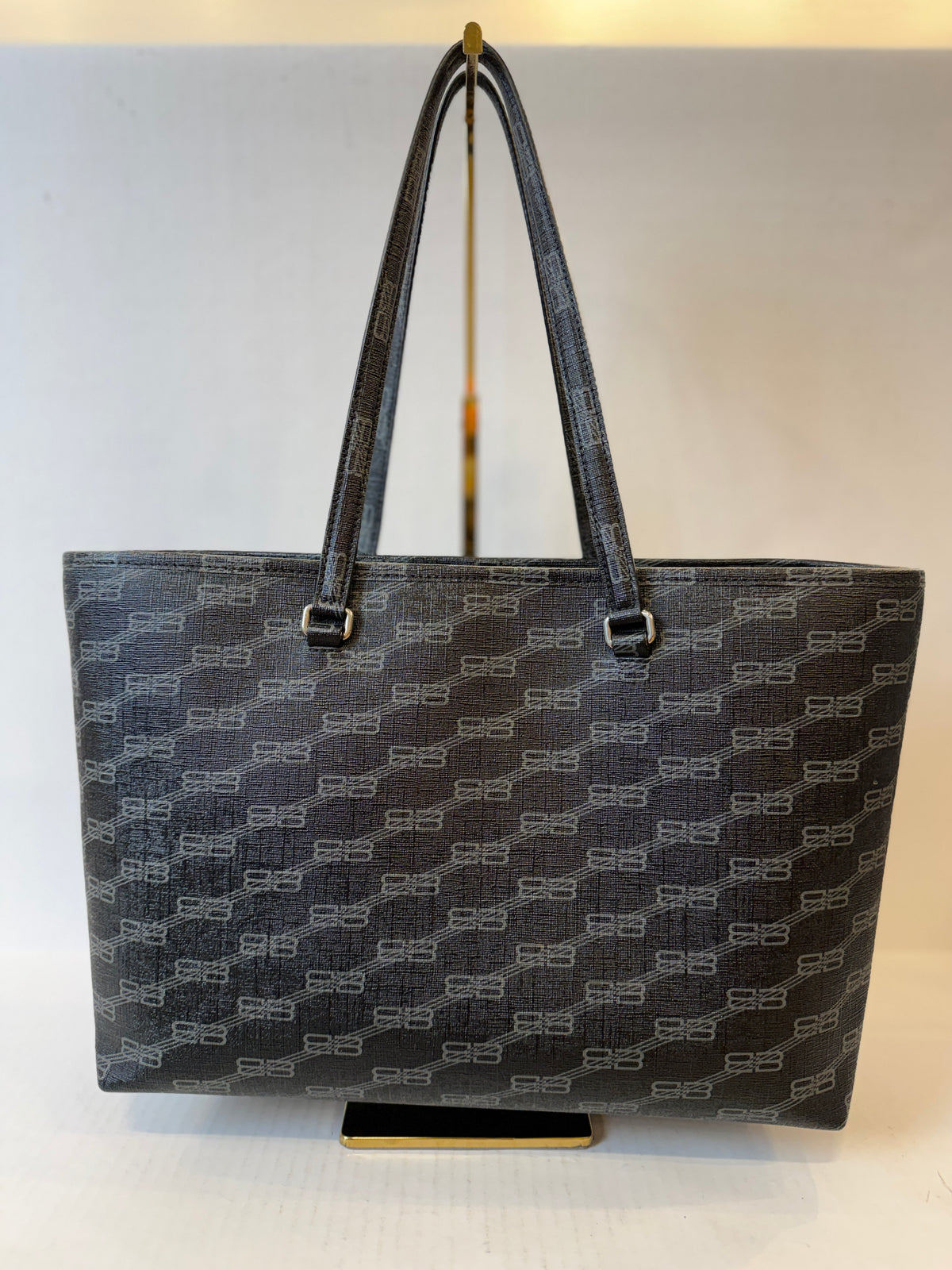 BALENCIAGA BB Monogram East-West Shopper Tote