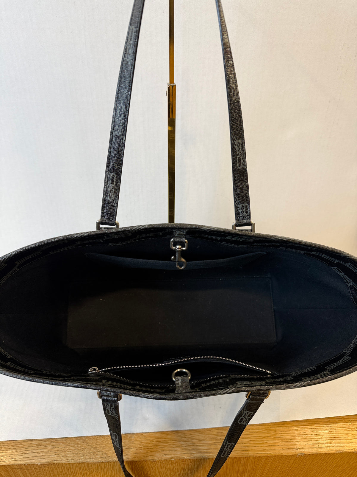 BALENCIAGA BB Monogram East-West Shopper Tote