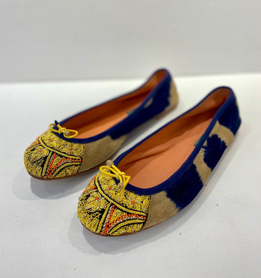 MEHER KAKALIA NWT Ballet Flats embroidered / EU38