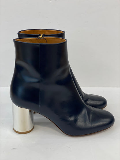 SEZANE Ankle boots leather and silver heel / US8.5-EU39