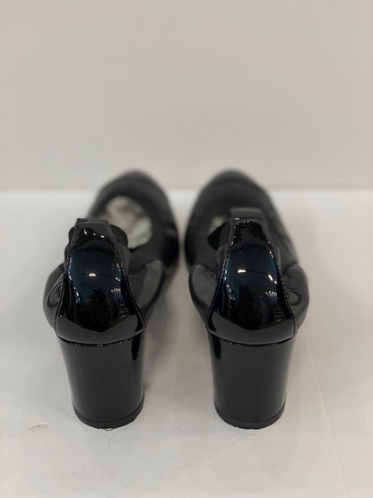 CHANEL Specator Pumps Black Leather / Patent Leather / US9.5-EU40