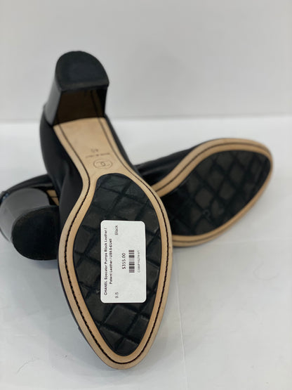 CHANEL Specator Pumps Black Leather / Patent Leather / US9.5-EU40