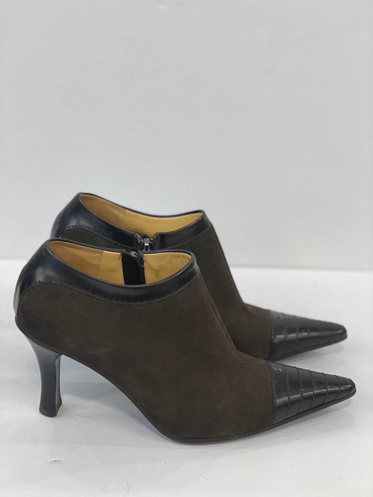 CHANEL Suede Boots / US6-EU36.5