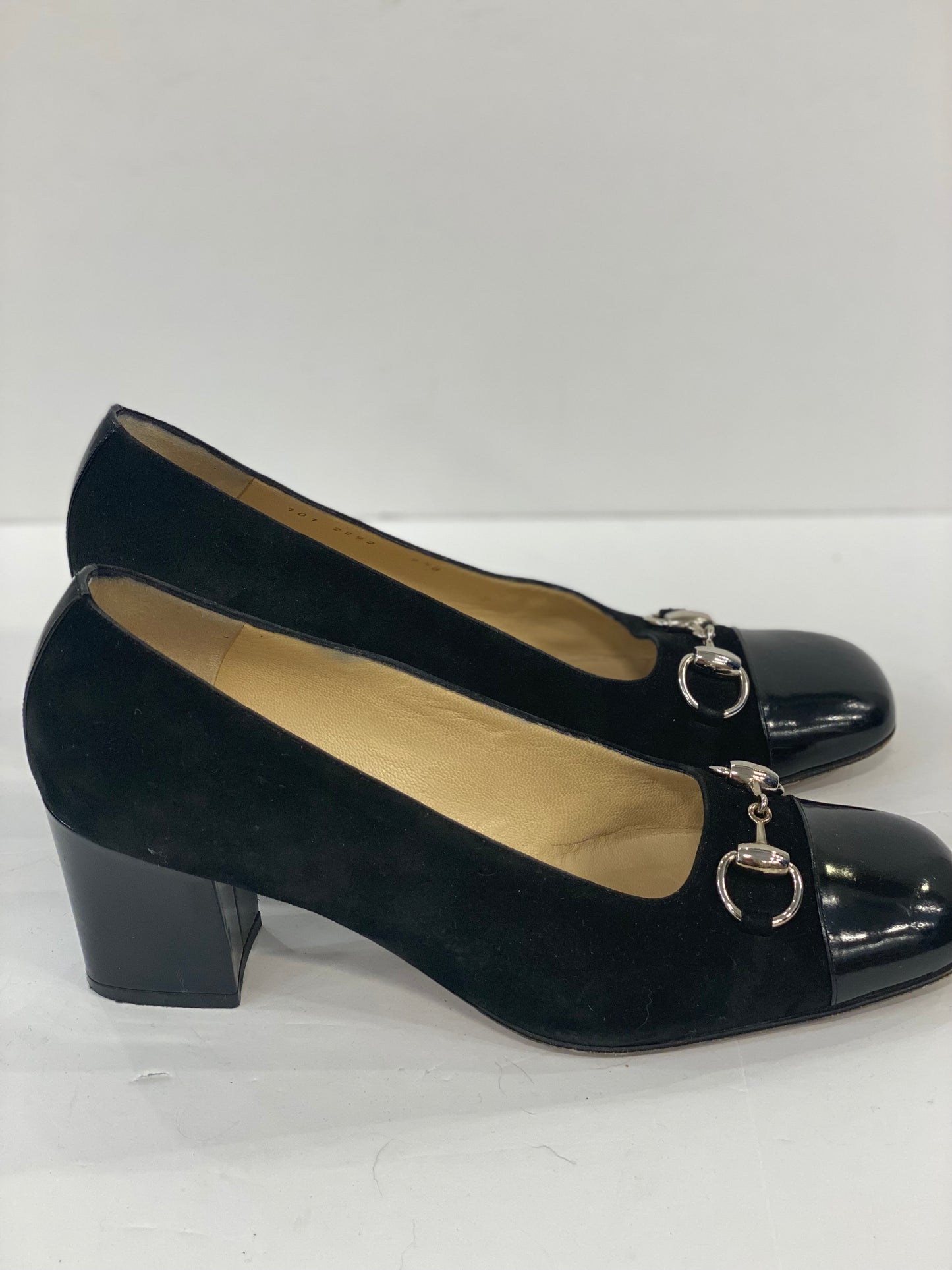 GUCCI Horsebit Bi Material Pumps / US9.5-EU40