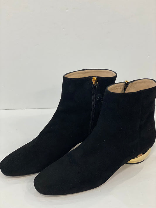 STUART WEITZMAN Ankle Suede Boots with Gold Heel / US9-EU39.5