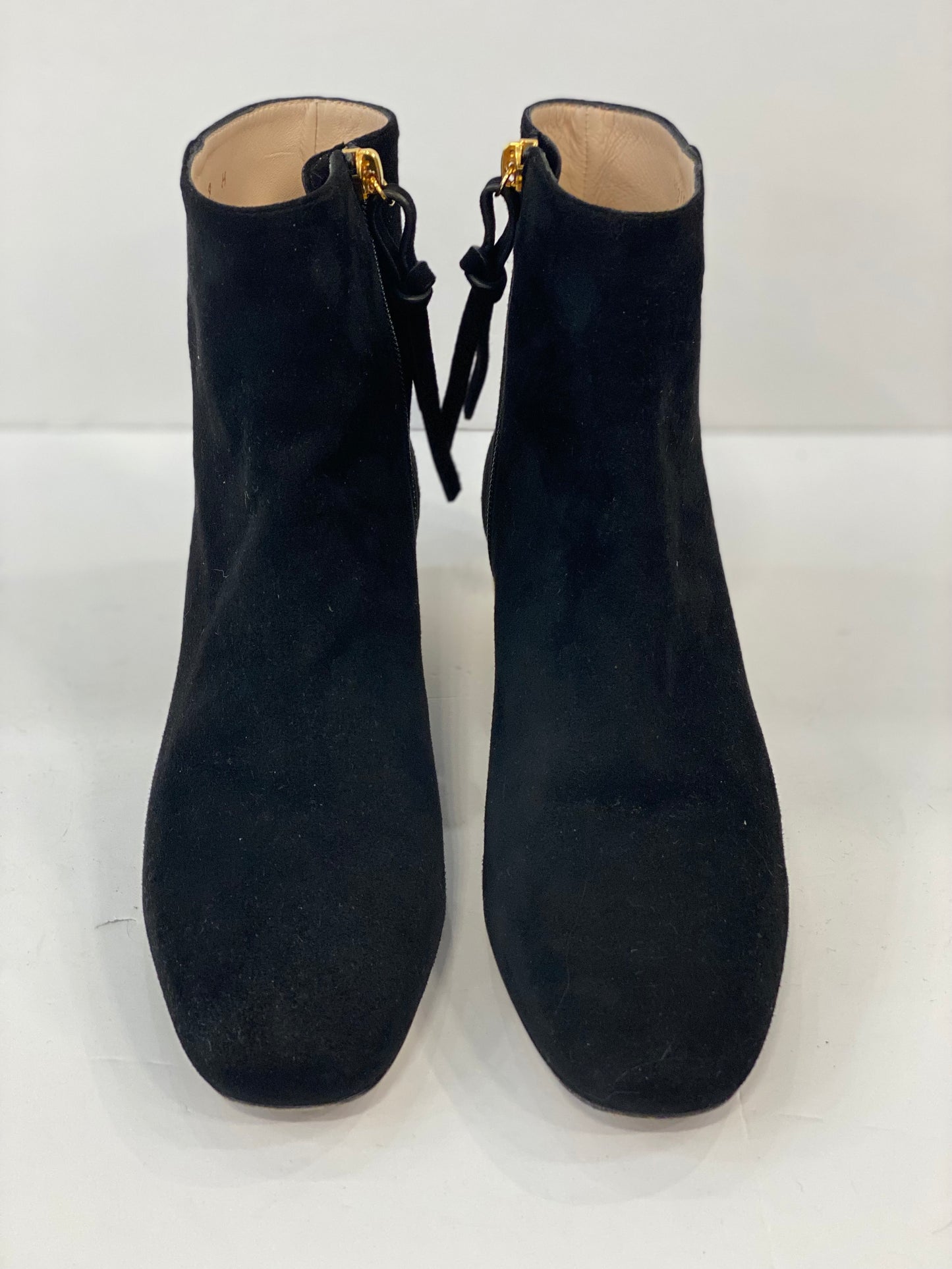 STUART WEITZMAN Ankle Suede Boots with Gold Heel / US9-EU39.5