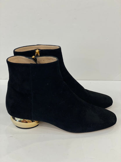 STUART WEITZMAN Ankle Suede Boots with Gold Heel / US9-EU39.5