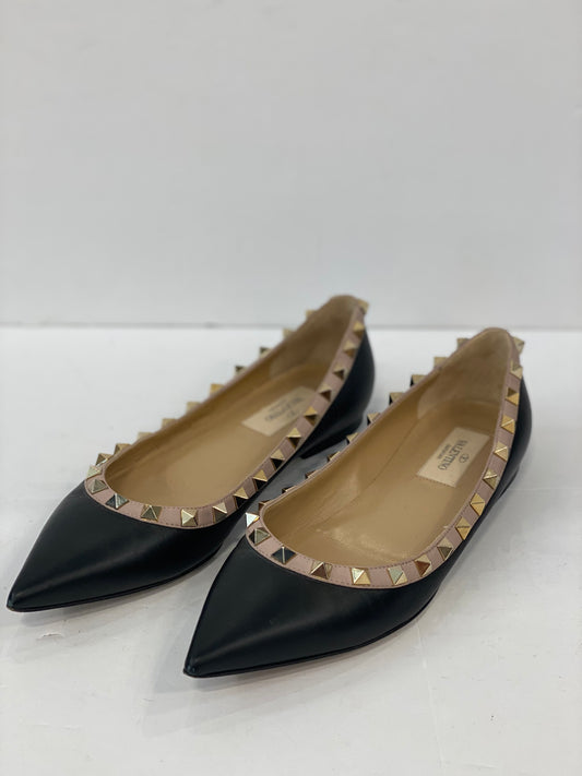 VALENTINO Studded Pointy Ballet Flats / US6-EU36