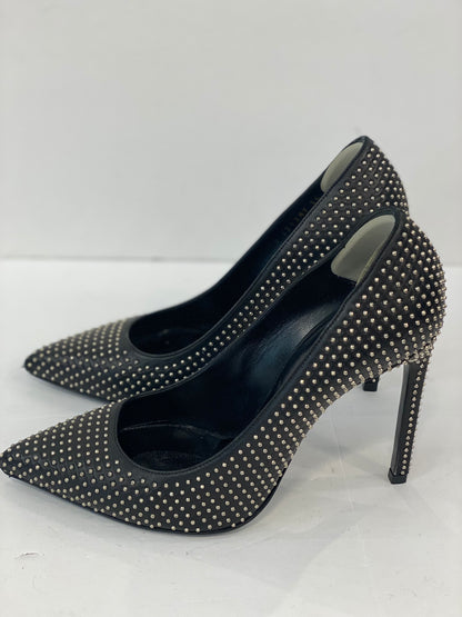 SAINT LAURENT Studded Pointy Pumps / US6-EU38