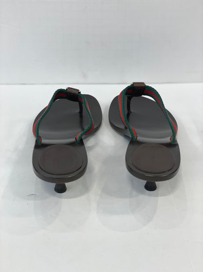 GUCCI Toe Slide Kitten Heels Sandals/US9