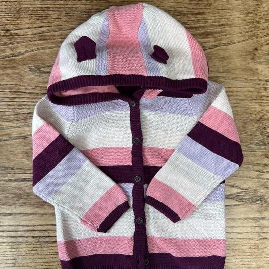 LUPILU Cotton Hooded Cardigan / 12-24M