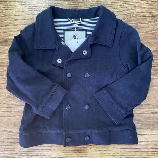 PETIT BATEAU Cotton Caban Jacket Size 24M