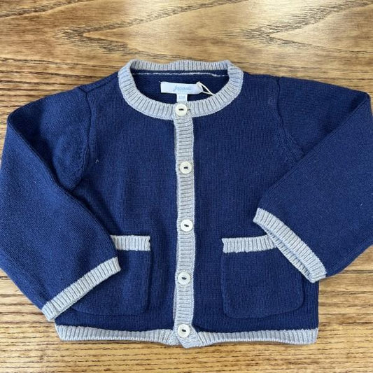 JACADI Cotton Cardigan Size 12M