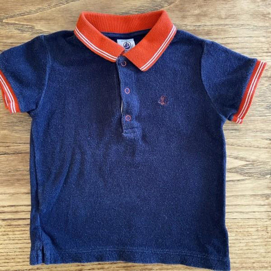 PETIT BATEAU Polo Shirt Size 2Y