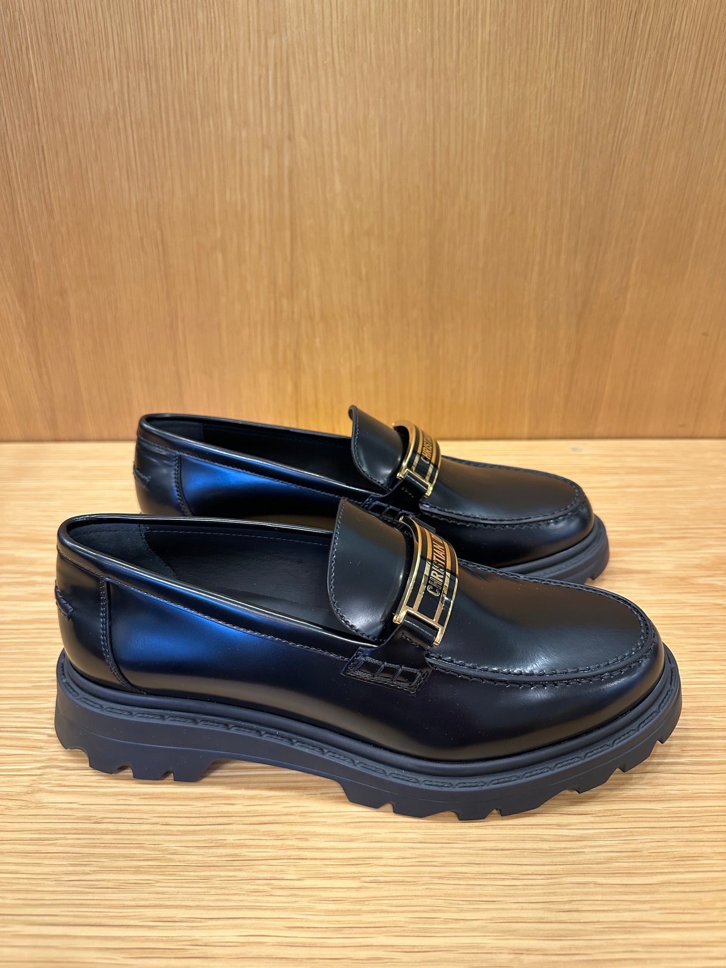 DIOR New Flat code Loafers Size US8-EU38.5