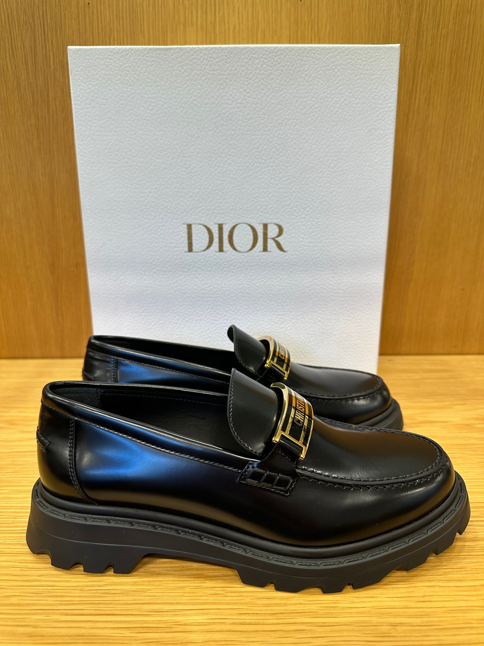 DIOR New Flat code Loafers Size US8-EU38.5 – Second Edition NY