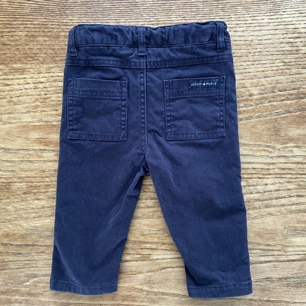 JACADI Boy Zipped Cotton Pants / 12M