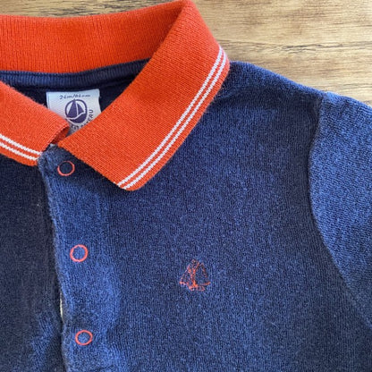 PETIT BATEAU Polo Shirt Size 2Y