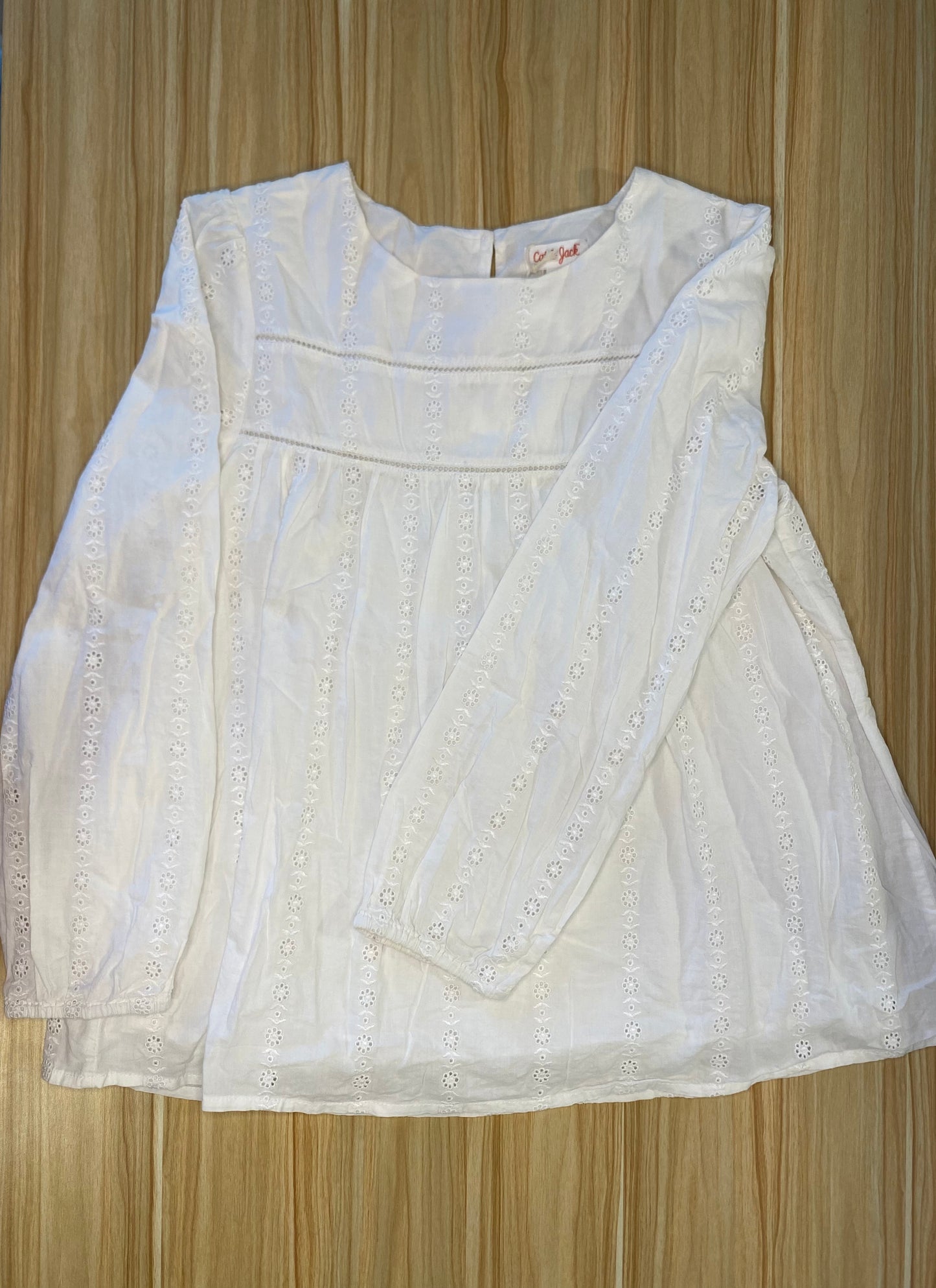 CAT&JACK embroided blouse LS / 10-12Y