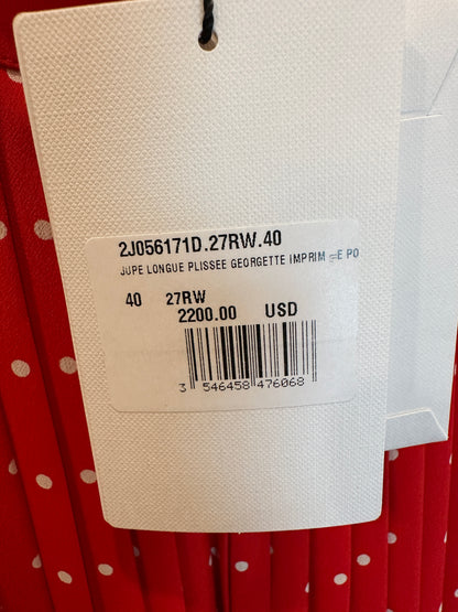 CELINE NWT Pleated Midi Skirt Size M-EU 40