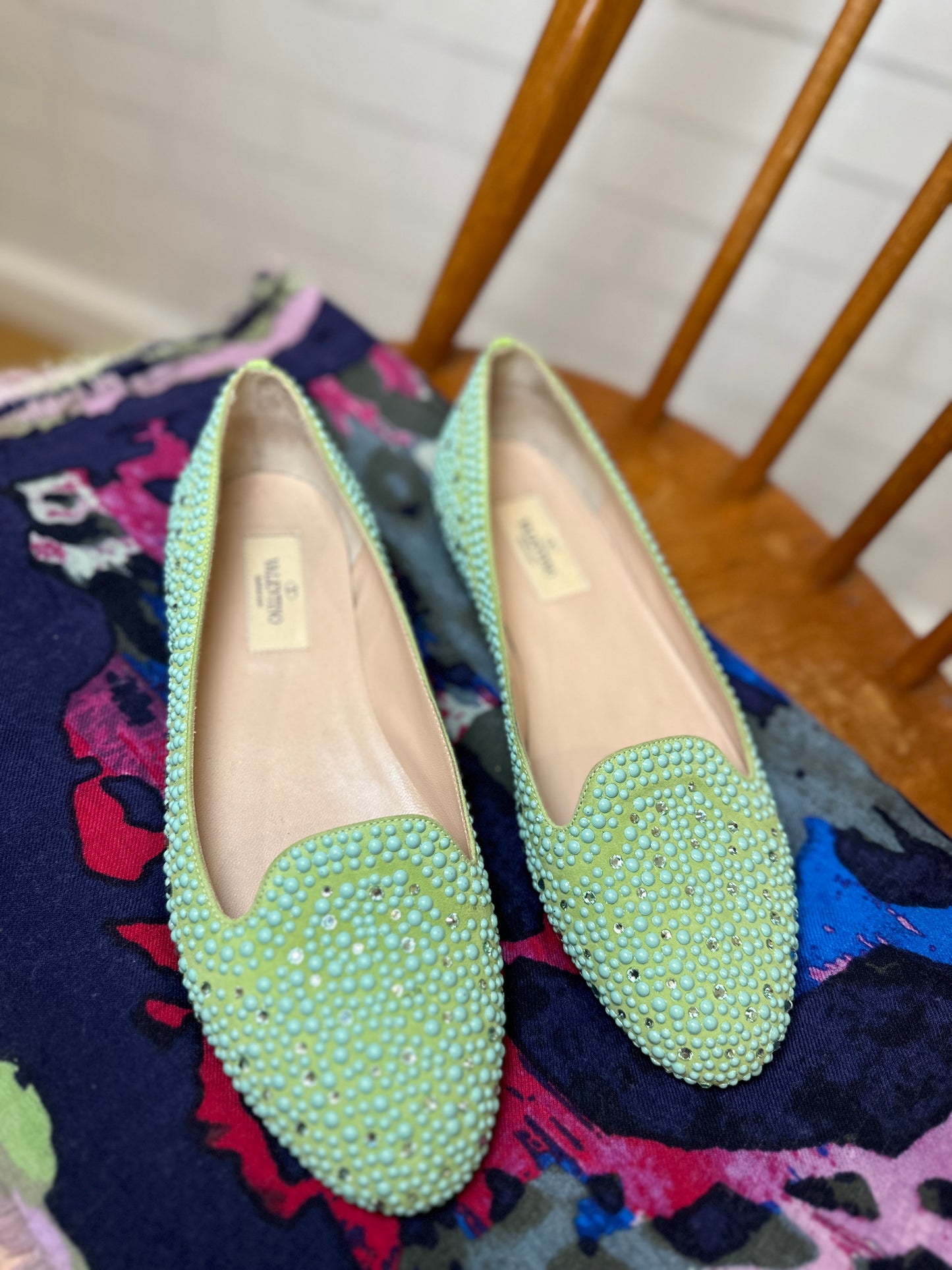 VALENTINO loafers with studs / US7-EU37