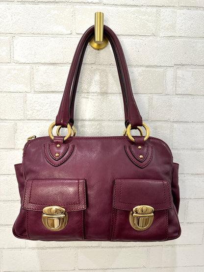 MARC JACOBS Leather Handbag with 2 handles
