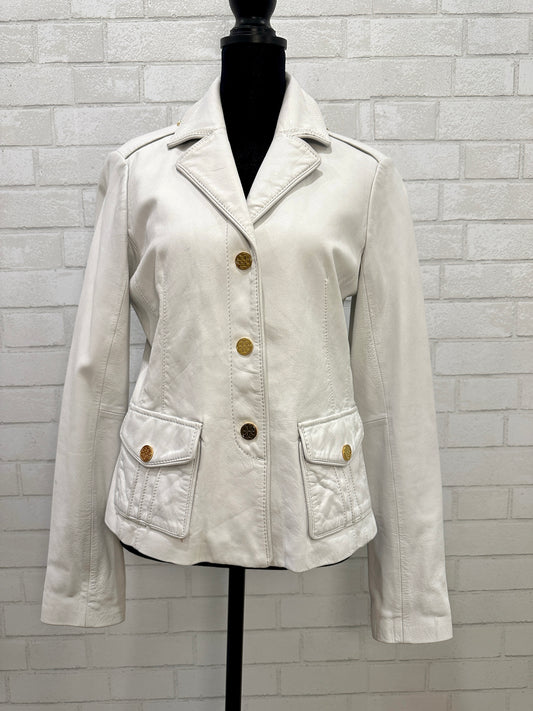 TORY BURCH Leather Jacket Size S-US6