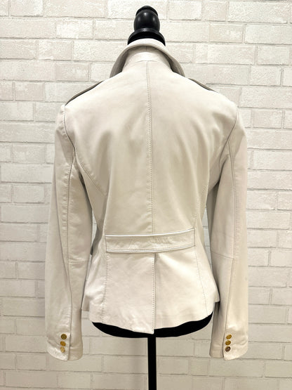 TORY BURCH Leather Jacket Size S-US6