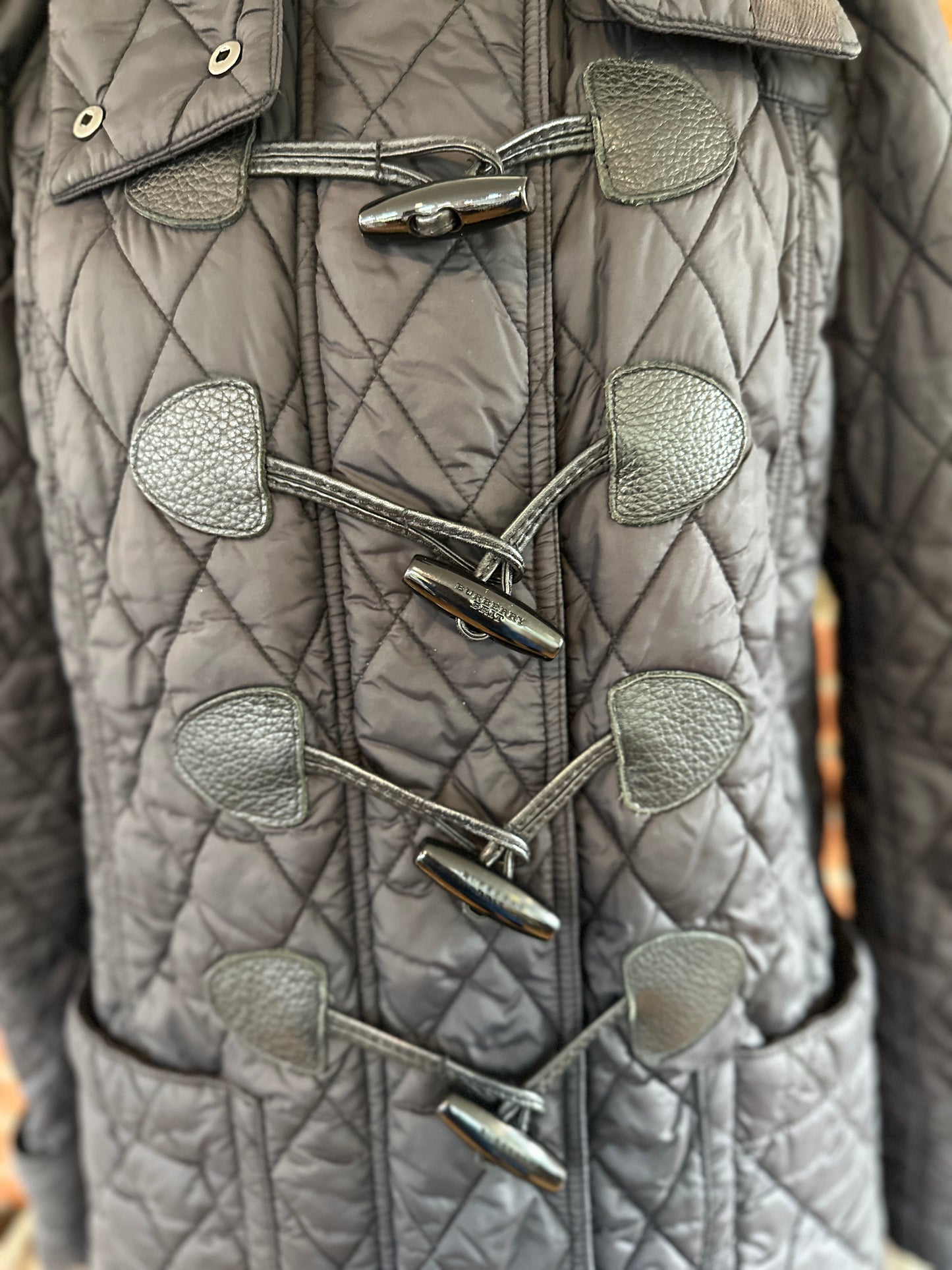 BURBERRY BRIT Padded quilted Jacket with hood / M