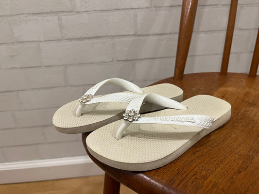 HAVAINAS Embellished Flip-flops / 31-32 - US1.5