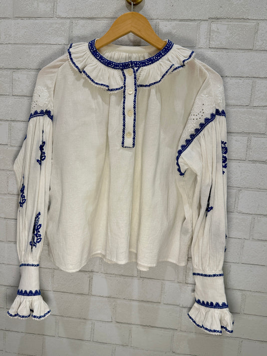 ISABEL MARANT ETOILE LS Blouse with collar / S