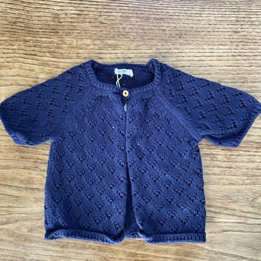 BOUTCHOU Short Sleeves Cardigan / 18M