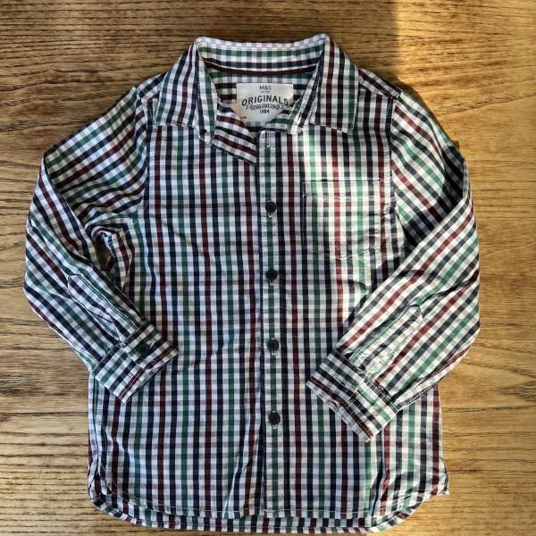 M&S Plaid Shirt / 2-3Y