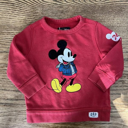 BABY GAP Disney Mickey Sweatshirt / 24M