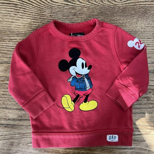 BABY GAP Disney Mickey Sweatshirt / 24M