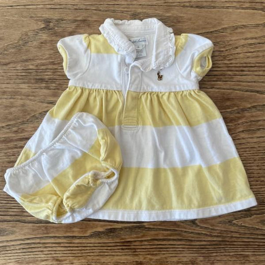 RALPH LAUREN Dress & Bloomer / 3M