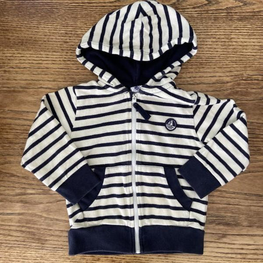 PETIT BATEAU Zipped Hoodie / 3Y