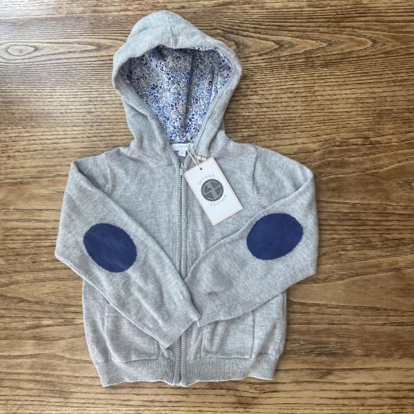 JACADI Cotton Angora hooded Cardigan / 4Y